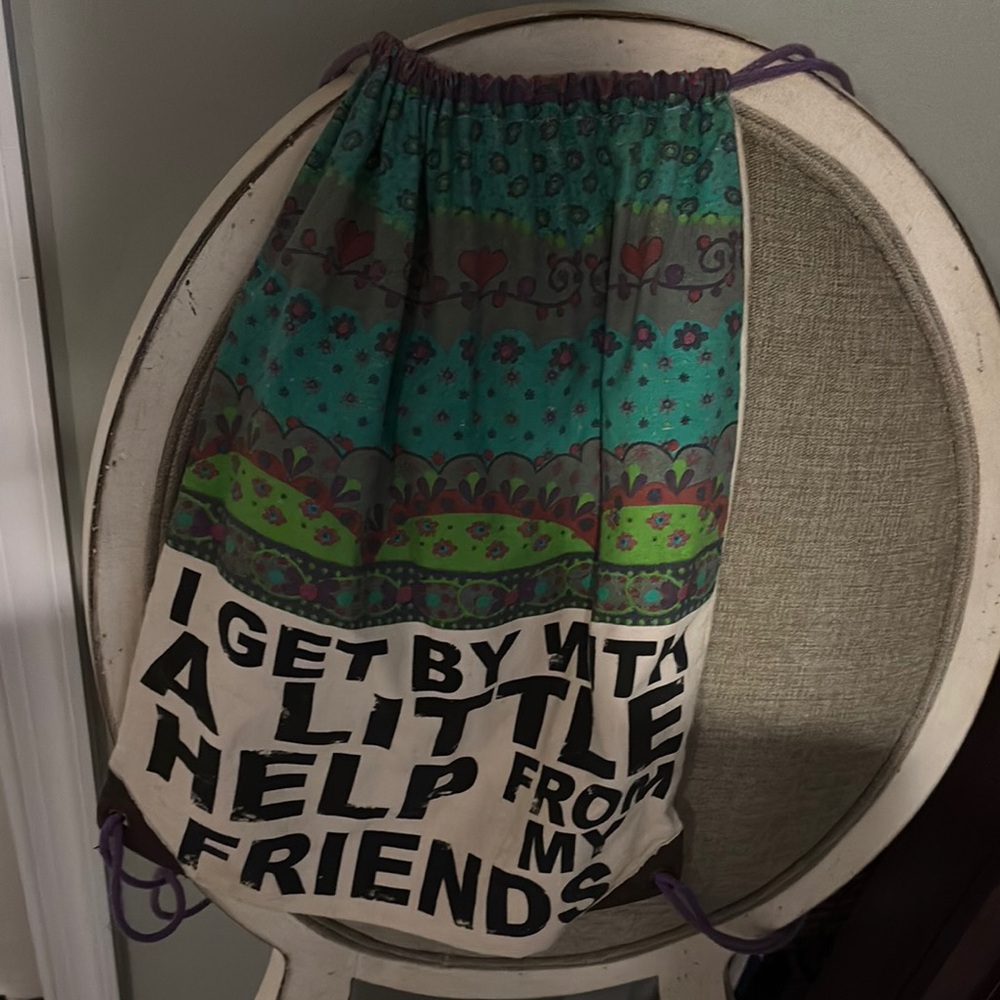 Colorful Drawstring Backpack - Picture 3 of 3